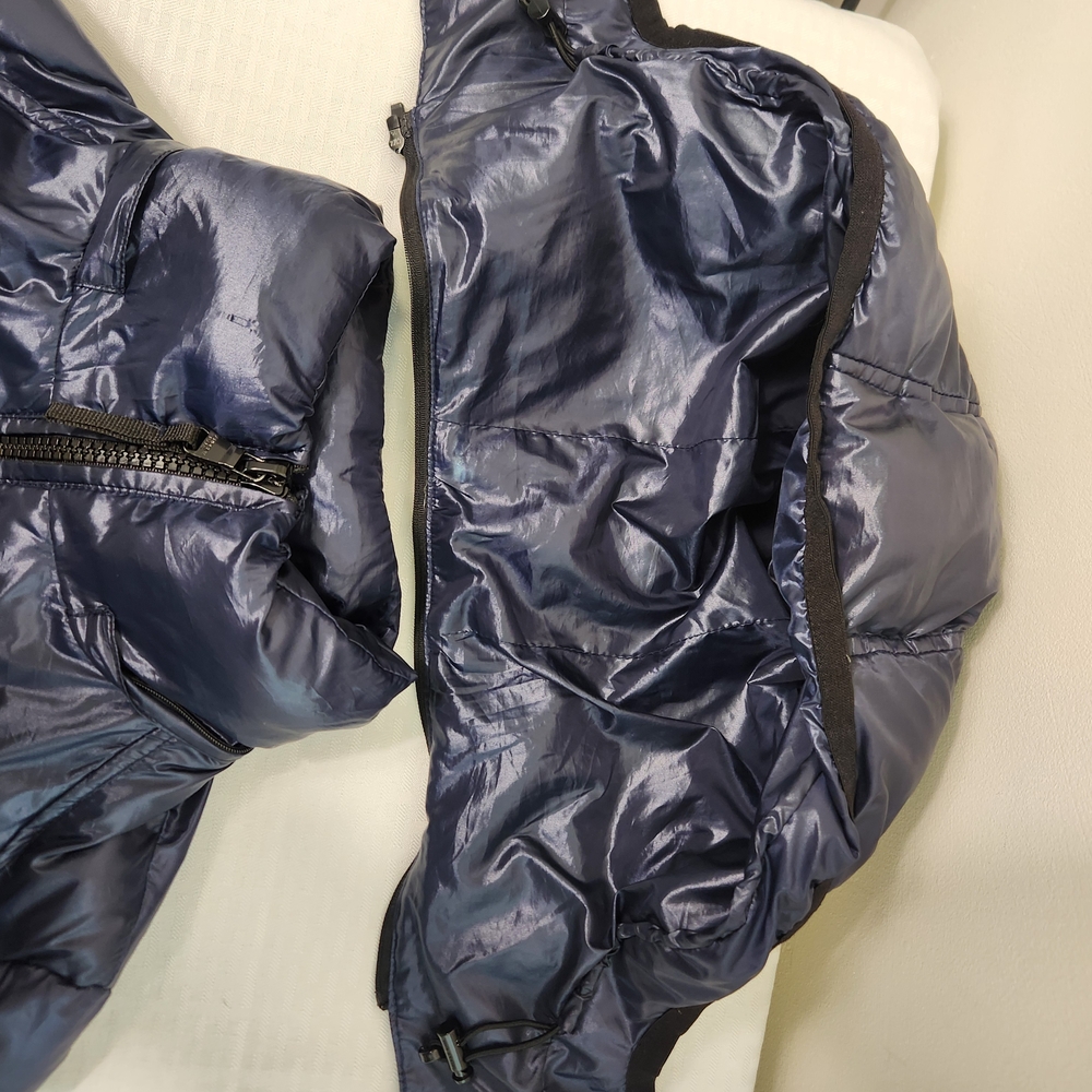 Andrew Marc Women's Shiny Blue Puffer Jacket 650 Fill Power, Size S. #E05 - Picture 8 of 16